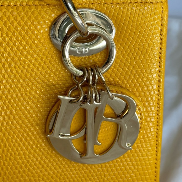 Christian Dior exotic lizard skin Lady Dior handbag. New color never used, boxed - Picture 12 of 16